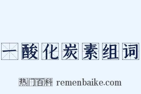 一酸化炭素组词是什么意思的图片